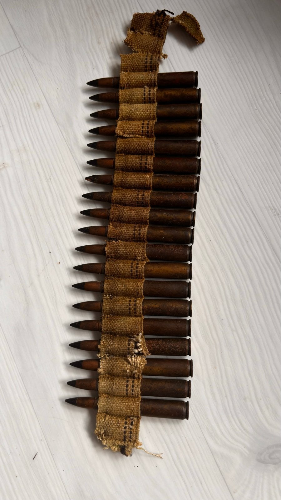 Ww2  30-06 Munitieband - voor M1919 Browning, Ophalen of Verzenden, Overige soorten, Amerika, Hulzen of Bodemvondsten