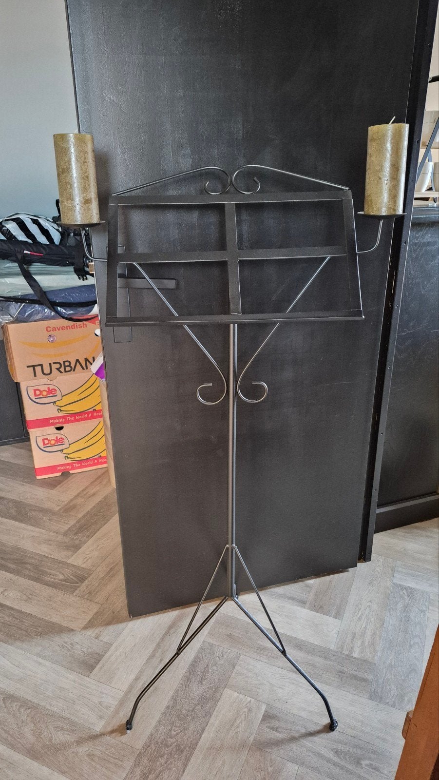 Muziekstandaard met kaarsen - Decoratief en functioneel, Ophalen