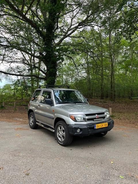 Mitsubishi Pajero 1.8 GDI 3DRS 2001 Grijs, Auto's, Mitsubishi, Particulier, Pajero, 4x4, Achteruitrijcamera, Airbags, Elektrische buitenspiegels