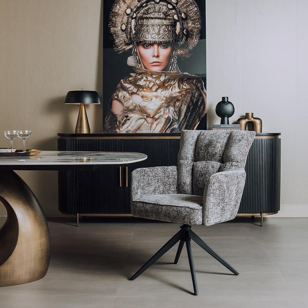 *ACTIE* Mooie Draaibare Eetkamerstoel Bardi €189 NU €170 (5), Draaibare eetkamerstoel stoel stoelen gratis bezorging, Overige kleuren