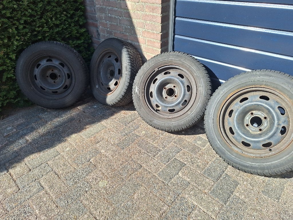 Winterbanden op stalen velgen, Ophalen, Gebruikt