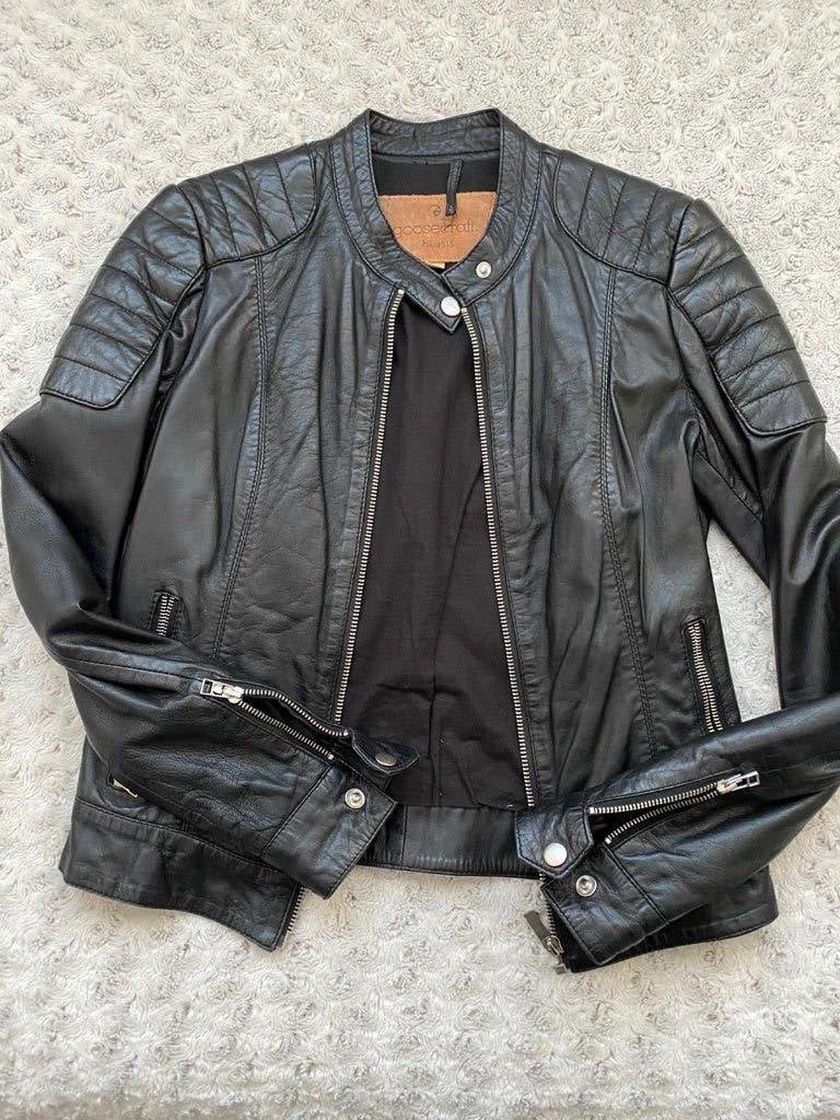 Heel mooi Biker jasje maat XS van GOOSECRAFT, Goosecraft, Zwart, Ophalen of Verzenden, Zo goed als nieuw