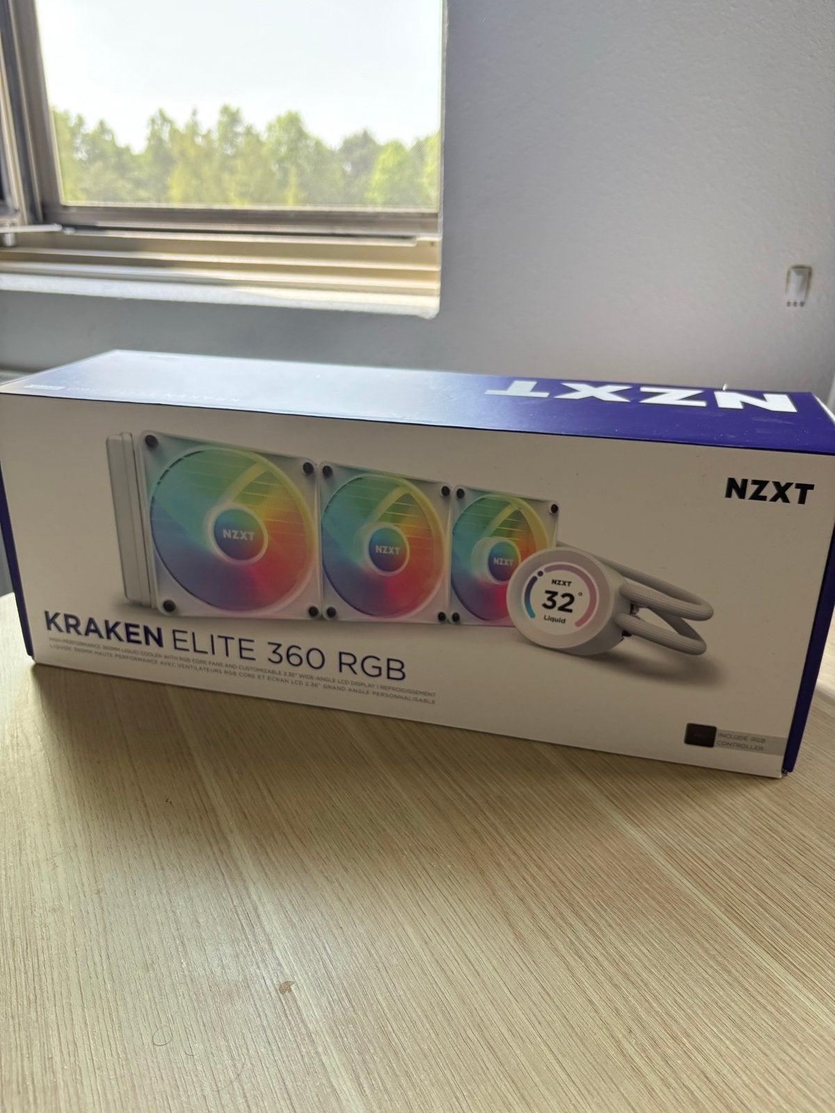 NZXT Kraken Elite 360 RGB (Wit) AIO Waterkoeling, Computers en Software, Computerkoelers, Ophalen, Nieuw, Waterkoeling