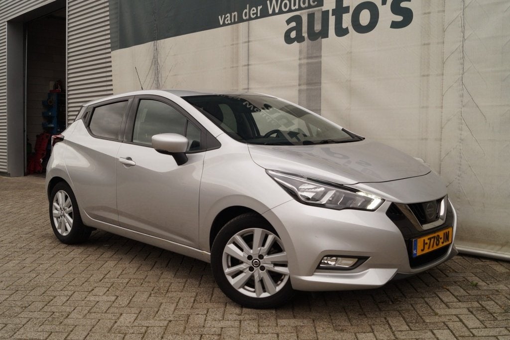 Nissan Micra 1.0 IG-T N-Connecta -NAVI-AIRCO-CAM- (bj 2020), Auto's, Voorwielaandrijving, Euro 6, Lichtsensor, Origineel Nederlands