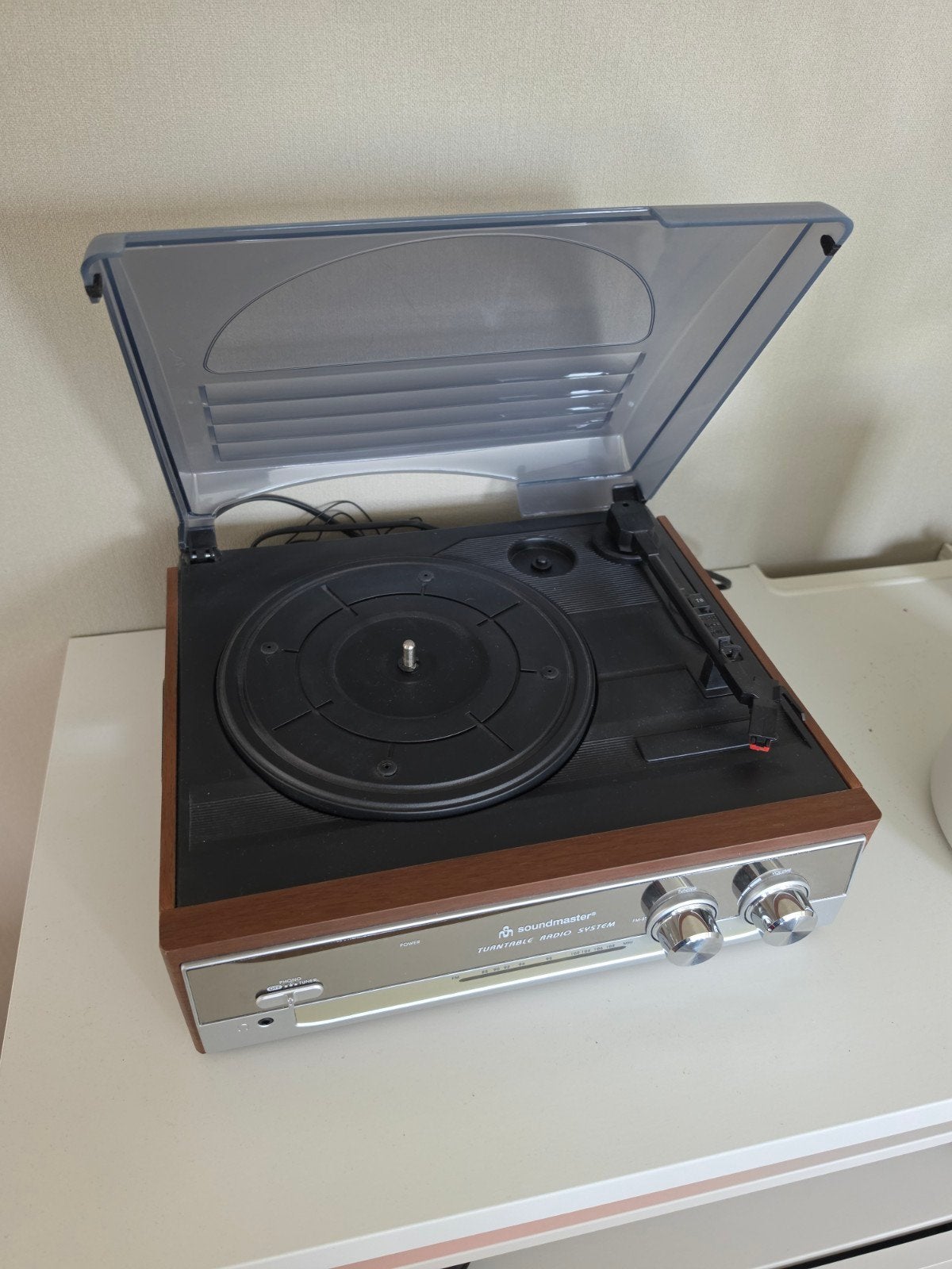 Soundmaster PL-186 Platenspeler met Radio, Ophalen, Gebruikt, Platenspeler, Overige merken