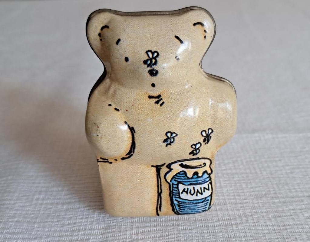 Vintage Hunkydory Disney Winnie de Poeh blikje, Verzamelen, Disney, Ophalen of Verzenden, Winnie de Poeh of vrienden, Gebruikt