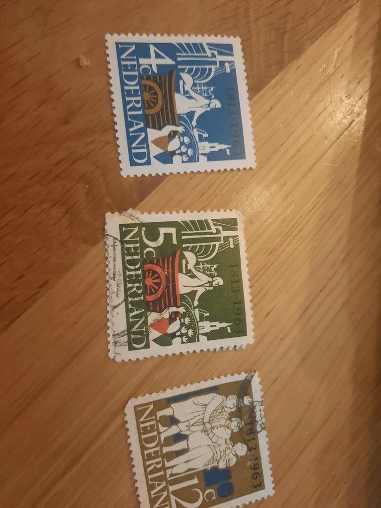 Nederlandse postzegels 1813-1963 (4c, 5c, 12c), Postzegels en Munten, Postzegels | Nederland, Ophalen of Verzenden, Na 1940, Gestempeld