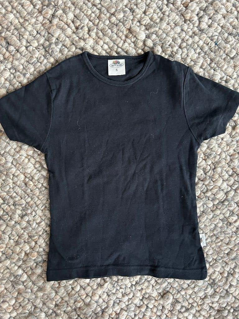 FRUIT OF THE LOOM old school shirt maat S, Fruit of the Loom, Zwart, Ophalen of Verzenden, Zo goed als nieuw