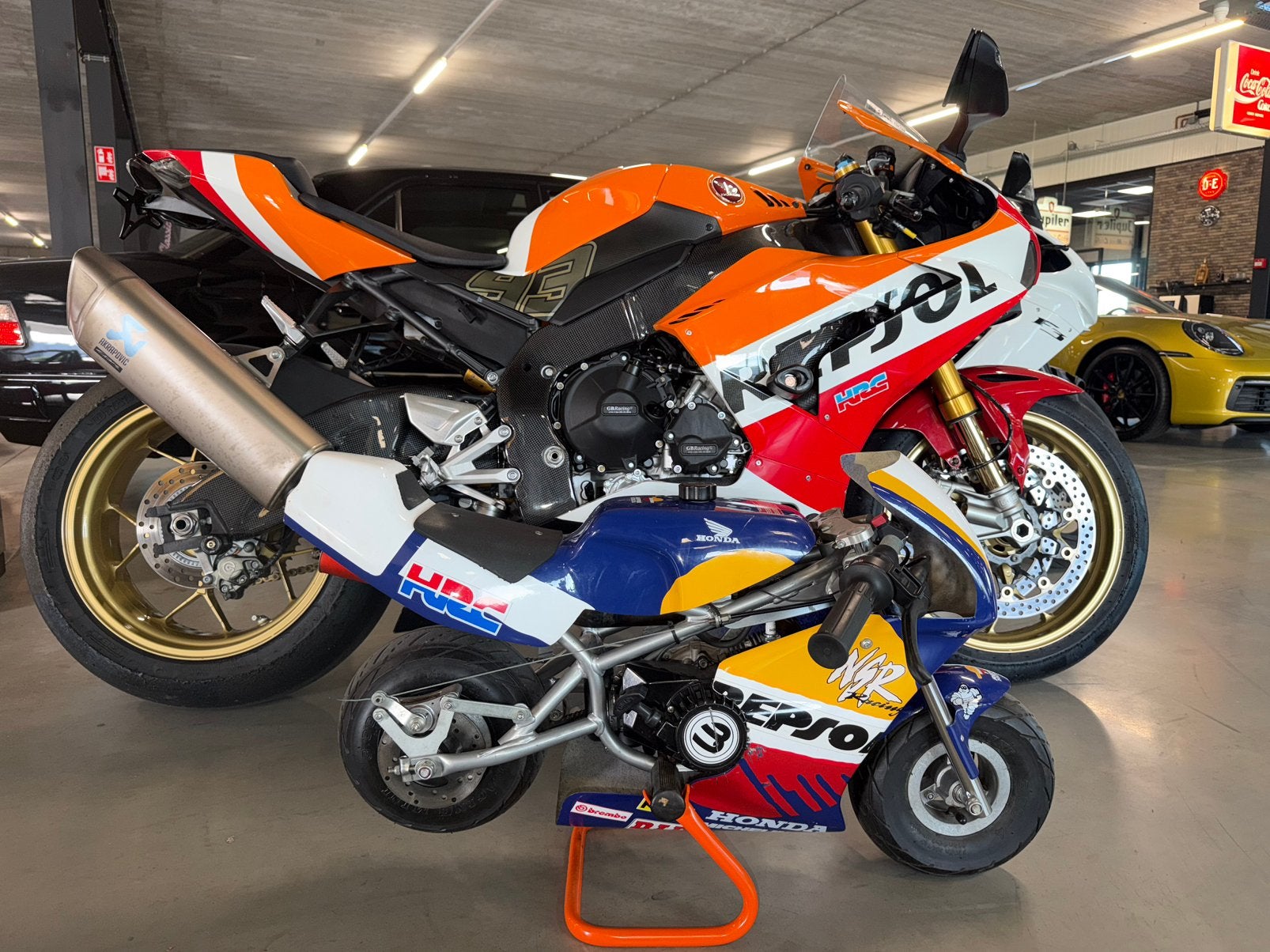 Originele Blata minibike in Repsol livery, incl. bokje, Gebruikt, 40 cc, Blata, Mail