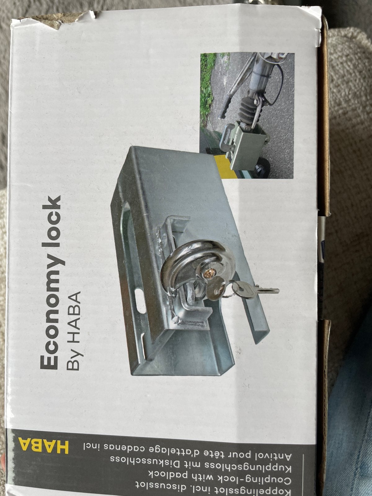 Nieuw HABA Economy Lock Disselslot met Hangslot, Ophalen, Nieuw