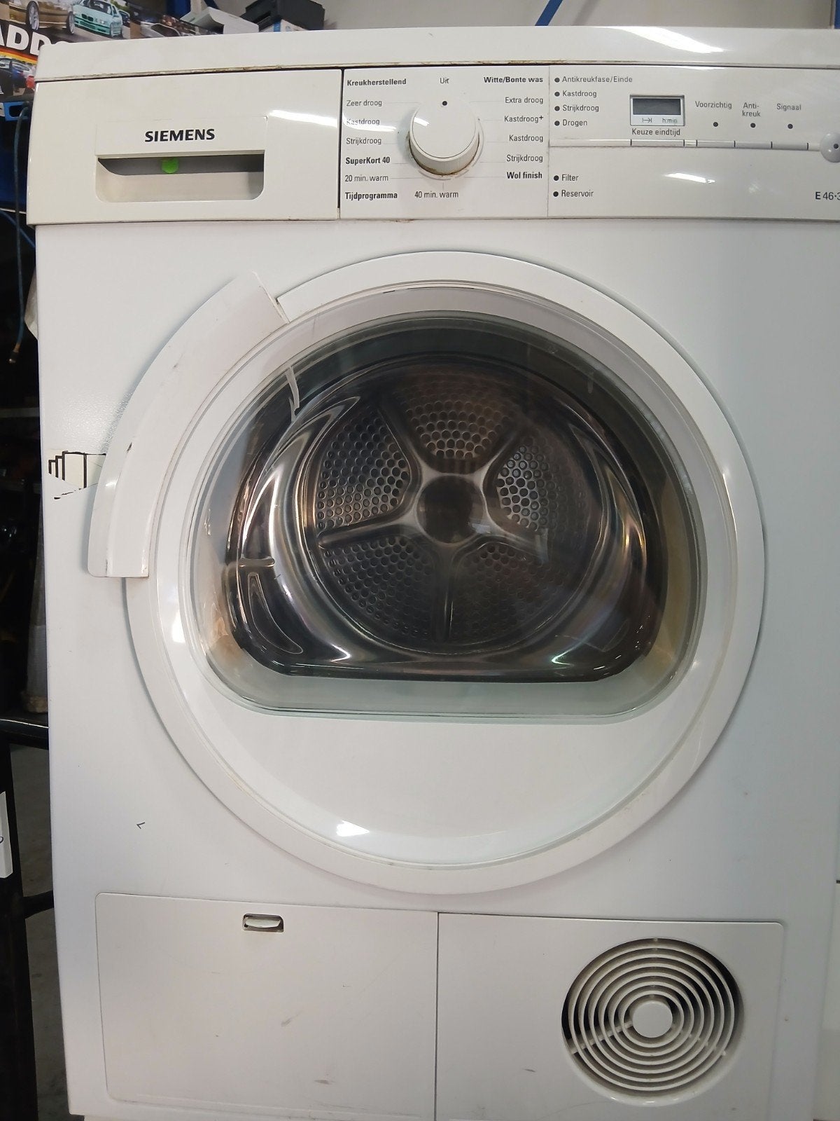 Siemens Condensdroger - Betrouwbaar en Efficiënt, Witgoed en Apparatuur, Ophalen, 6 tot 8 kg, Gebruikt, Anti-kreukfase