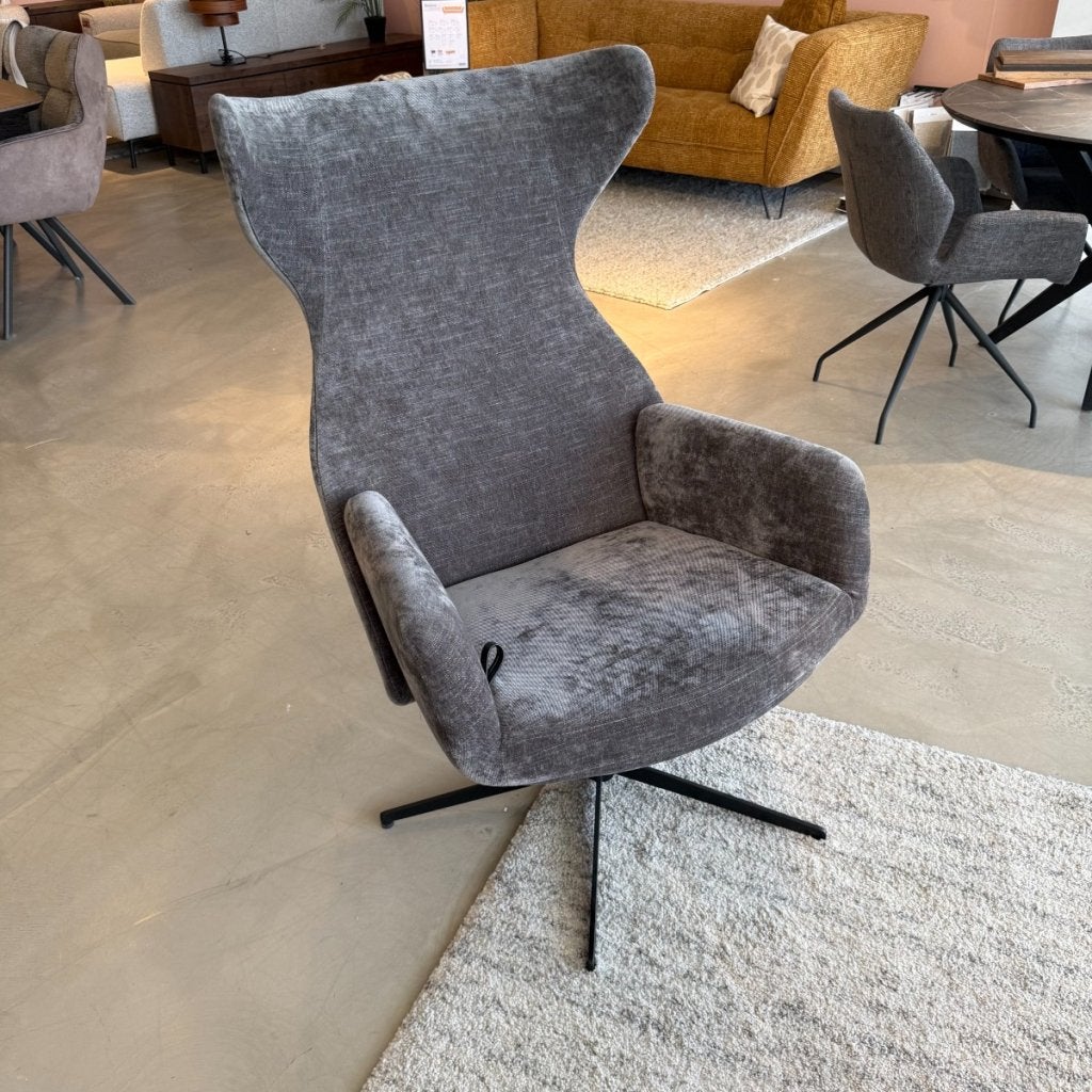 Relaxfauteuil Isanta - Grijs - IN.HOUSE, Huis en Inrichting, Niet ingevuld, Niet ingevuld, Niet ingevuld