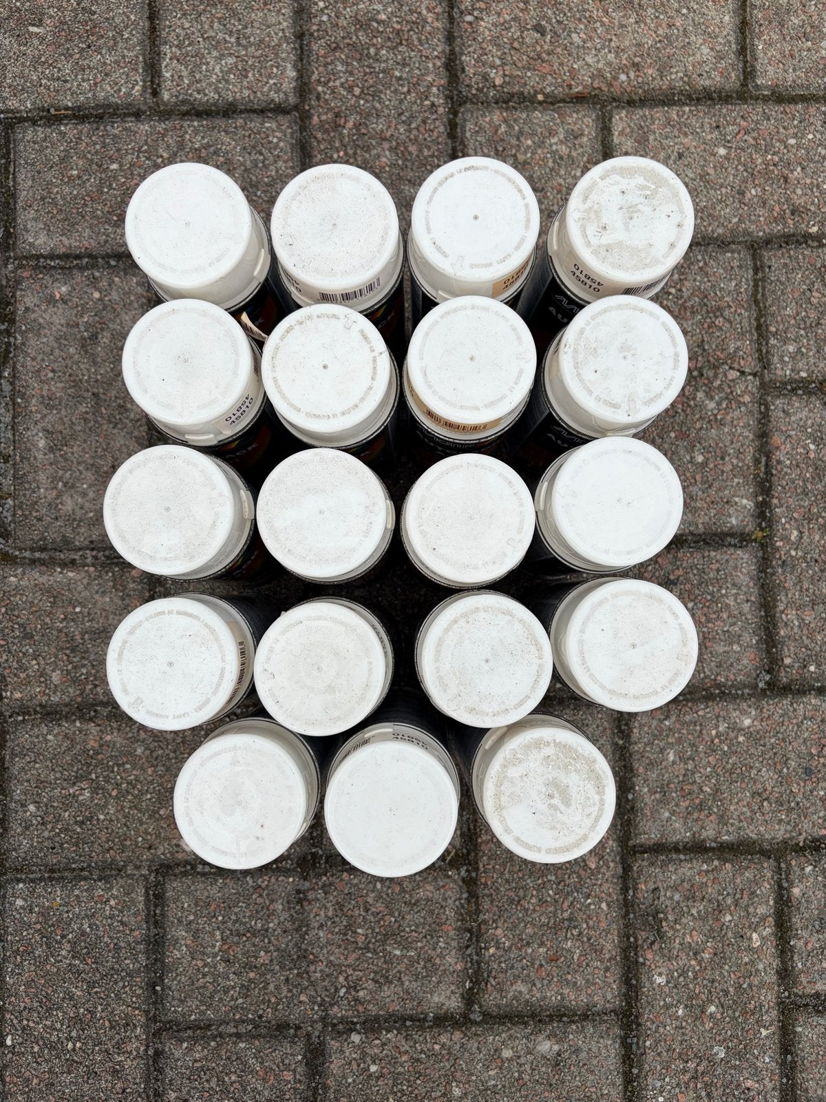 19 volle spuitbussen witte Motip autolak 400 ml, 5 tot 10 liter, Wit, Nieuw, Ophalen of Verzenden