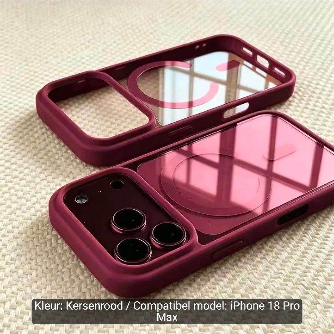Kersenrood Hoesje voor iPhone 18 Pro Max, IPhone 16 Pro Max, Nieuw, Hoesje of Tasje, Ophalen of Verzenden