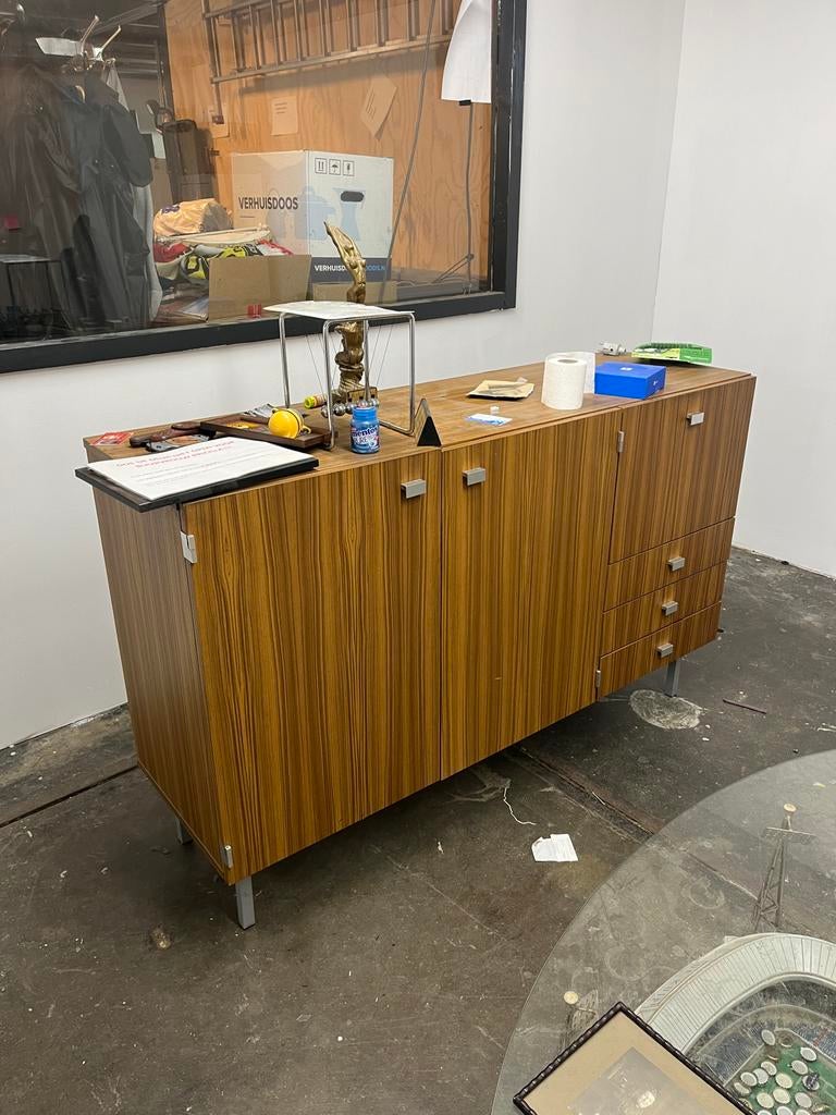 Dressoir & kast (Meurop, Guariche, highboard), Huis en Inrichting, Kasten | Dressoirs, Ophalen, 150 tot 200 cm, Zo goed als nieuw