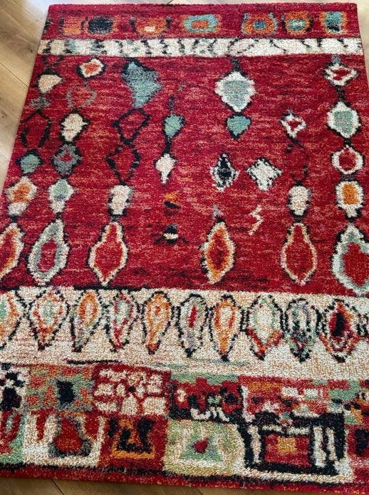 Marokko Vloerkleed - Rood, 120x170 cm, Zo goed als nieuw, Ophalen, 100 tot 150 cm, Zo goed als nieuw, 150 tot 200 cm