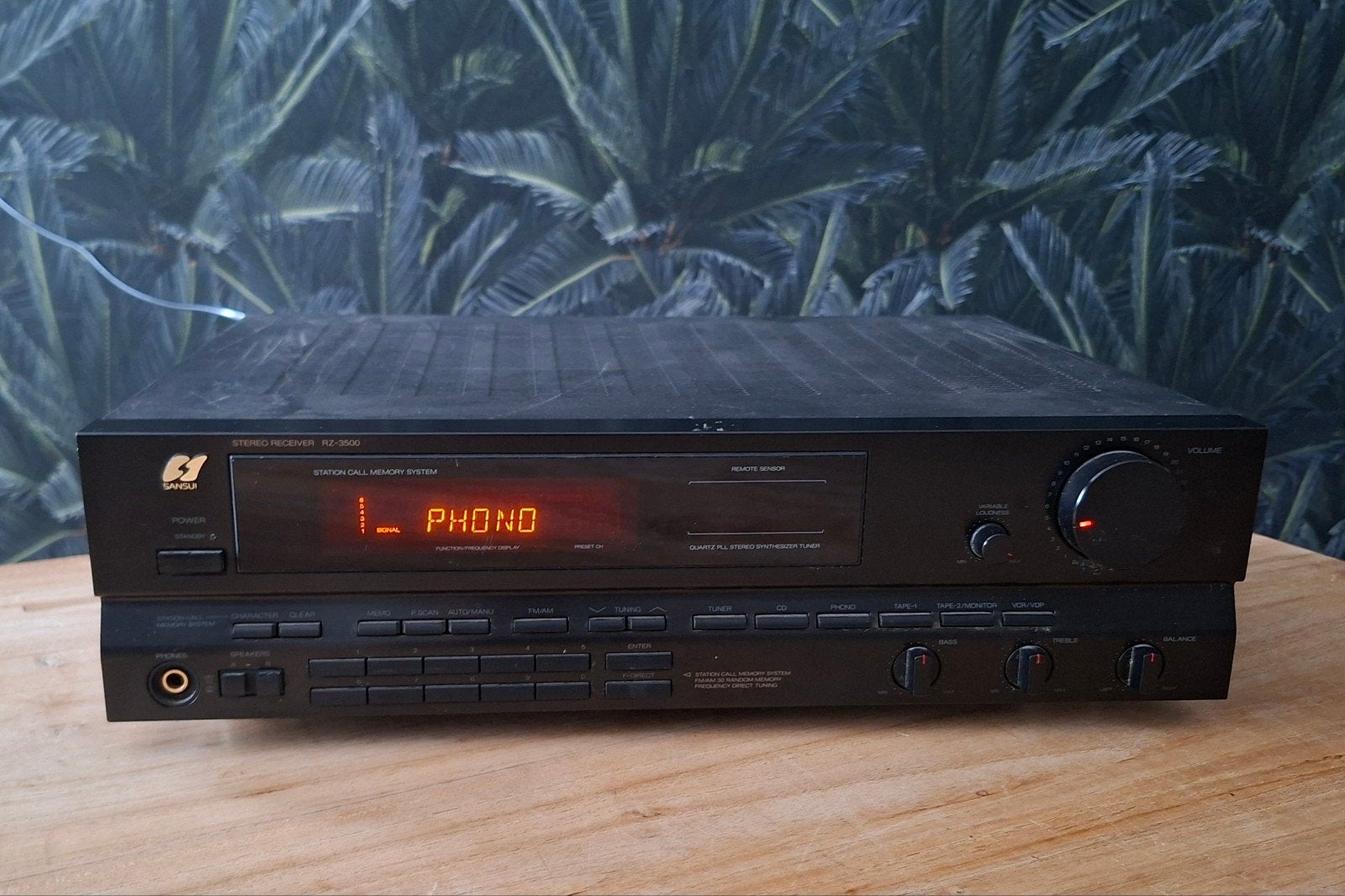Sansui RZ-3500 Stereo Receiver - Jaren '90, Ophalen of Verzenden, Gebruikt, Minder dan 60 watt, Overige merken