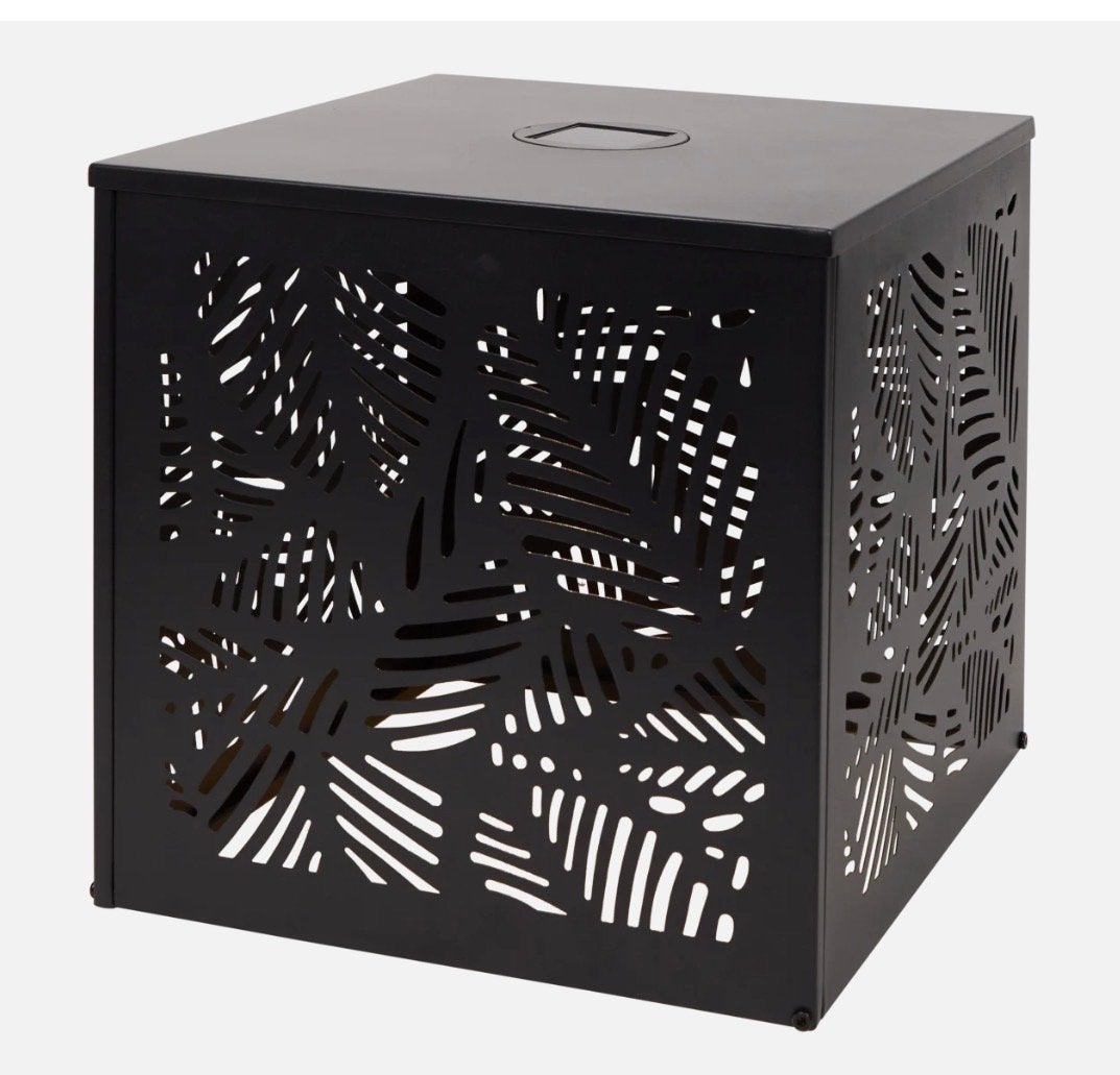 Solar bijzettafel met sfeervolle verlichting, Tuin en Terras, Tuintafels, Ophalen, Nieuw, Vierkant, Metaal