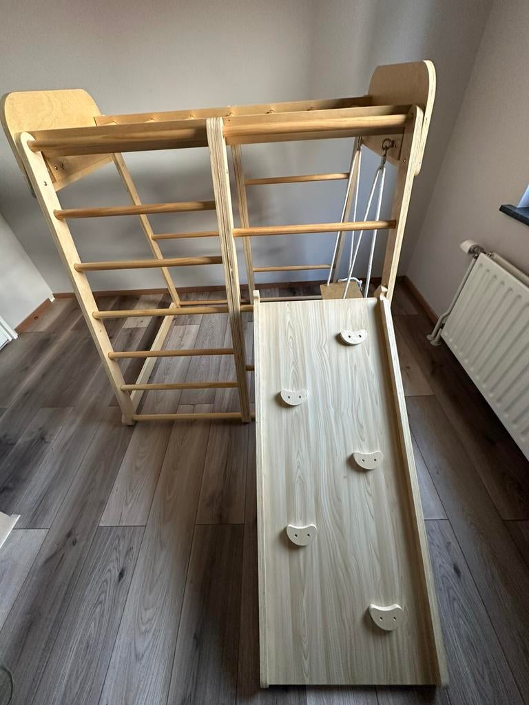 Houten klimrek indoor, Ophalen