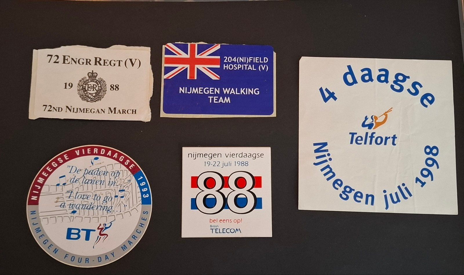 vierdaagse en zomerfeesten stickers, Ophalen of Verzenden