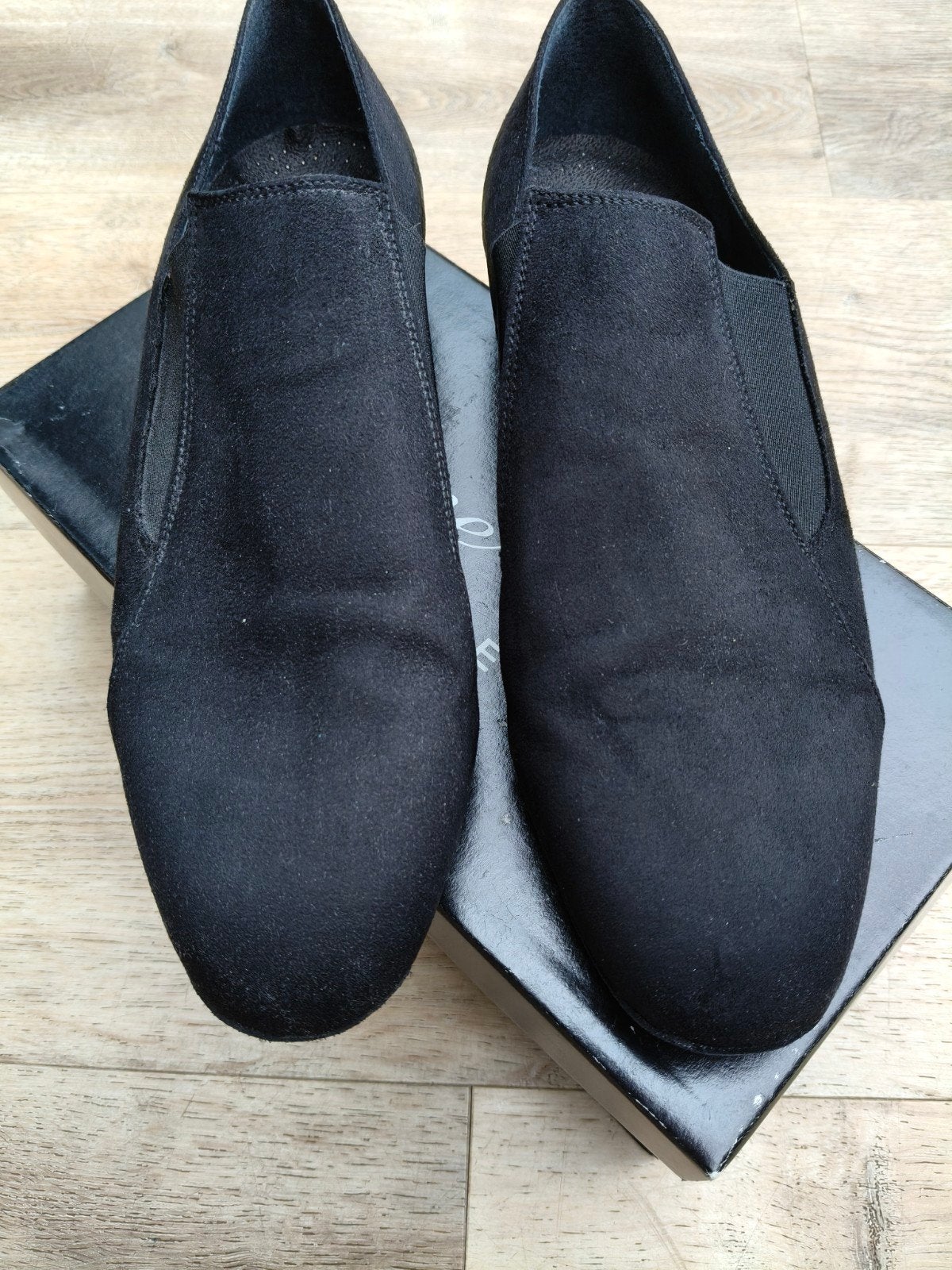 Jeanne Marie Zwarte Suède Dansschoenen Heren Maat 43, Ophalen of Verzenden, Nieuw