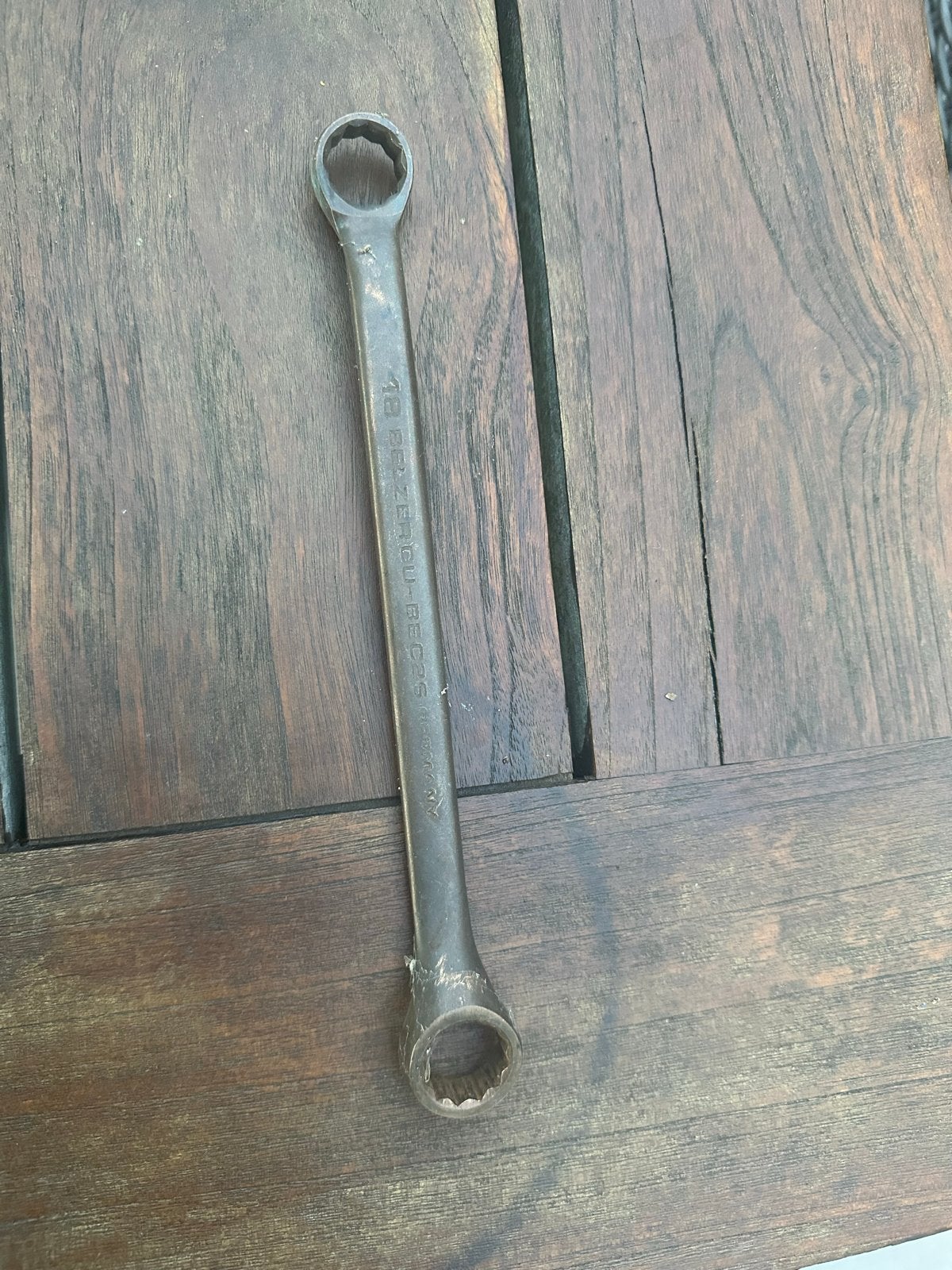 Belzer Cu-Be Vonkvrije Ringsleutel 18/19 mm, Doe-het-zelf en Verbouw, Ophalen of Verzenden, Gebruikt, Sleutel/ratel, Overige merken