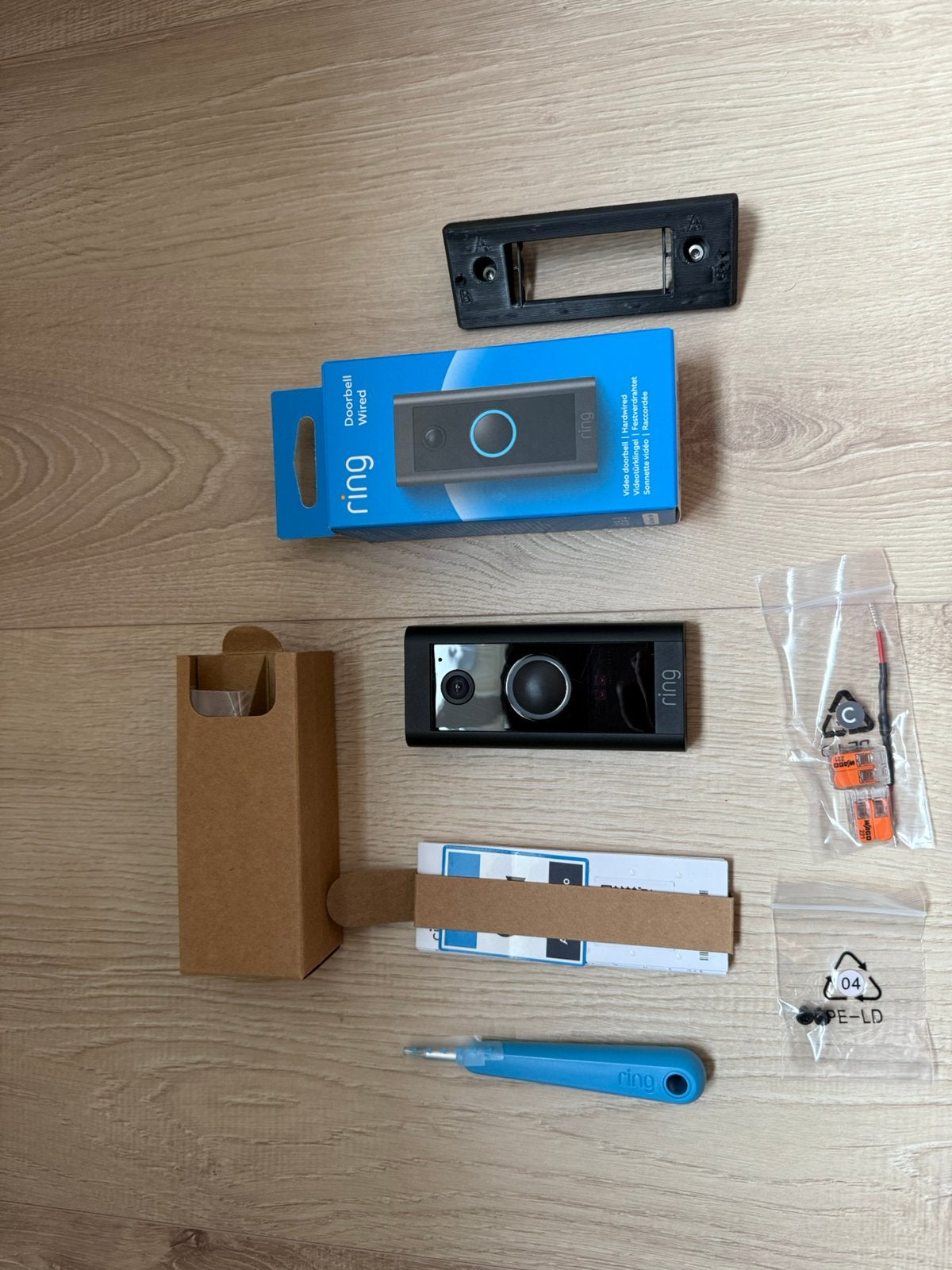 Ring Wired Doorbell + 22 hoekmount, Ophalen, Zo goed als nieuw