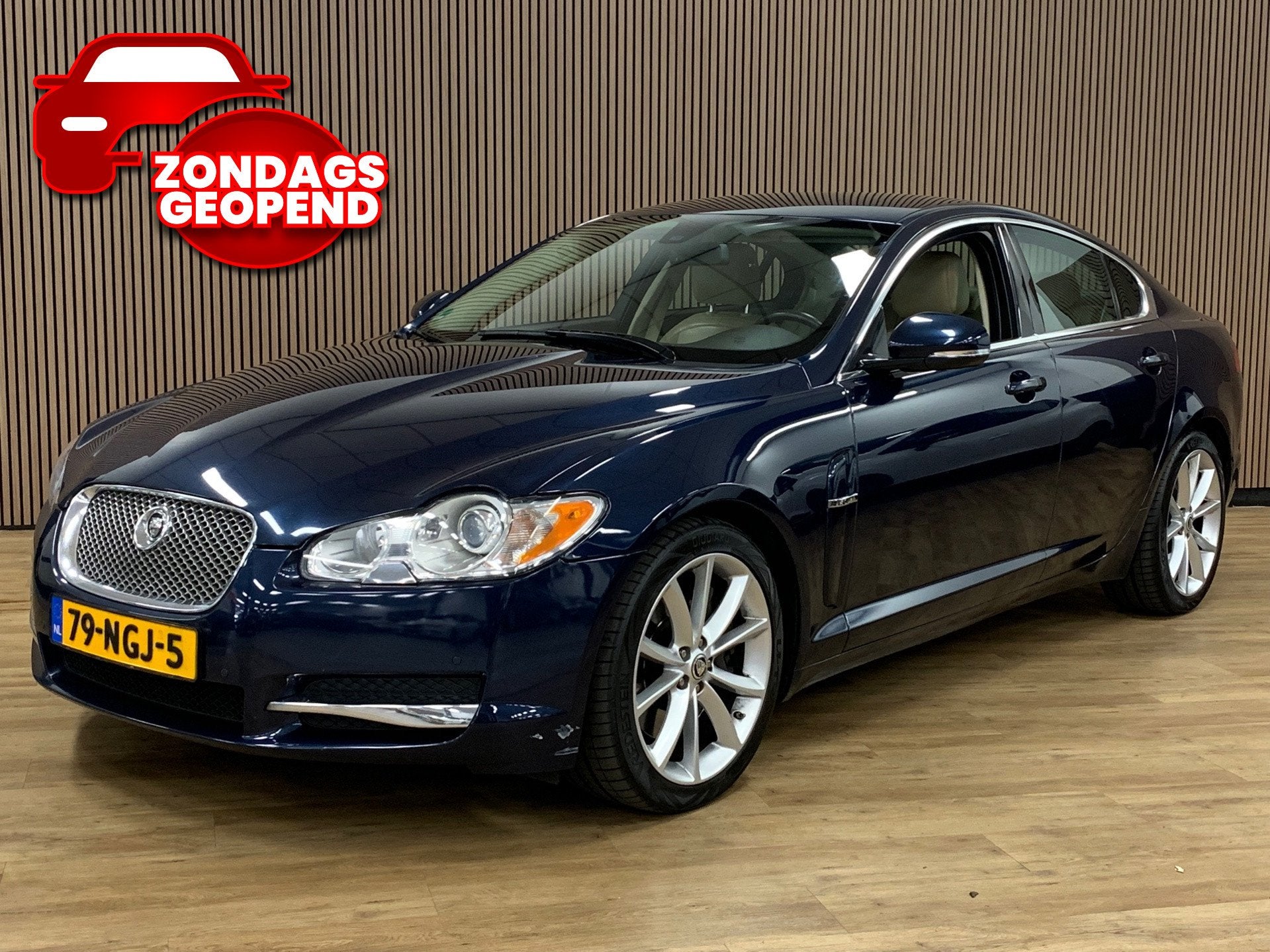 Jaguar XF 5.0 V8 Portfolio|Youngtimer|Camera|Automaat|Climat, Auto's, Jaguar, Automaat, Euro 5, 1850 kg, Blauw