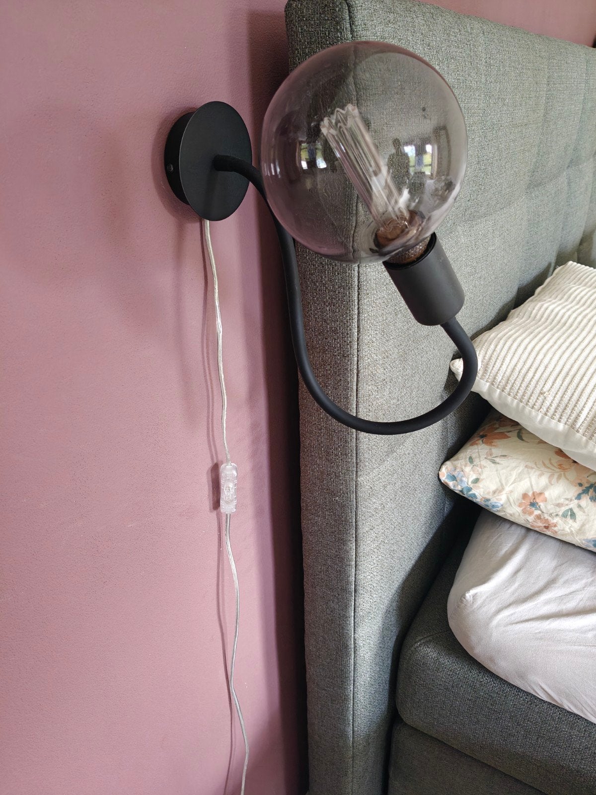 Set van 3 zwarte lampen: 2 bedlampen en 1 plafondlamp, Ophalen of Verzenden