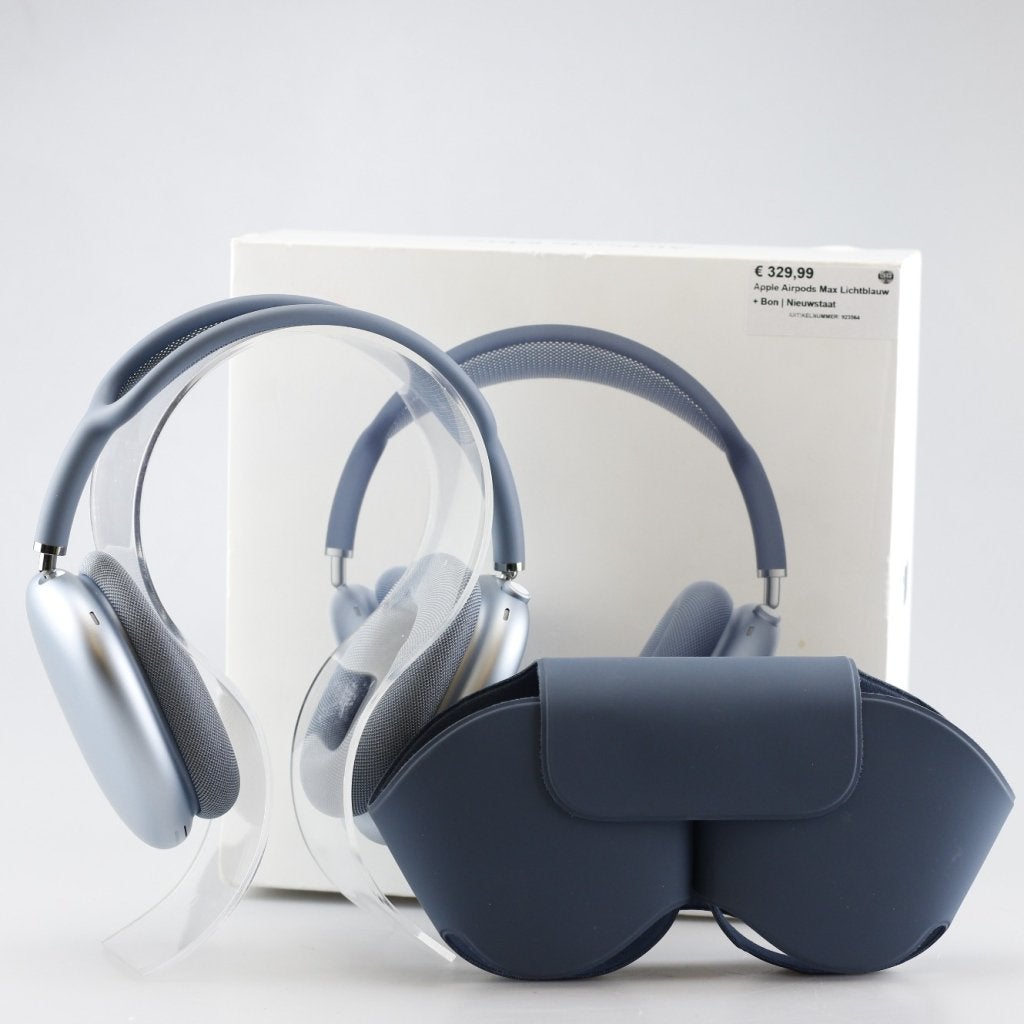 Apple Airpods Max Lichtblauw + Bon | Nieuwstaat, Apple, Zo goed als nieuw, Support@apple.com, One Apple Park Way
Cupertino, CA 95014
United States