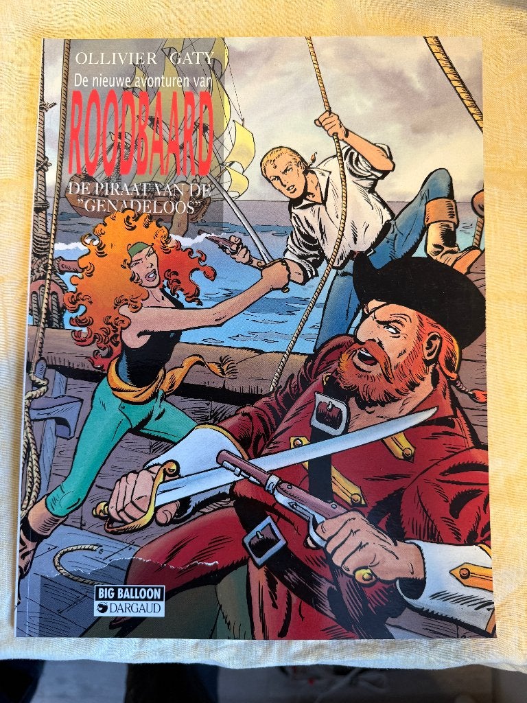 ROODBAARD DE PIRAAT VAN DE GENADELOOS, Eén stripboek, Ophalen of Verzenden, Gelezen