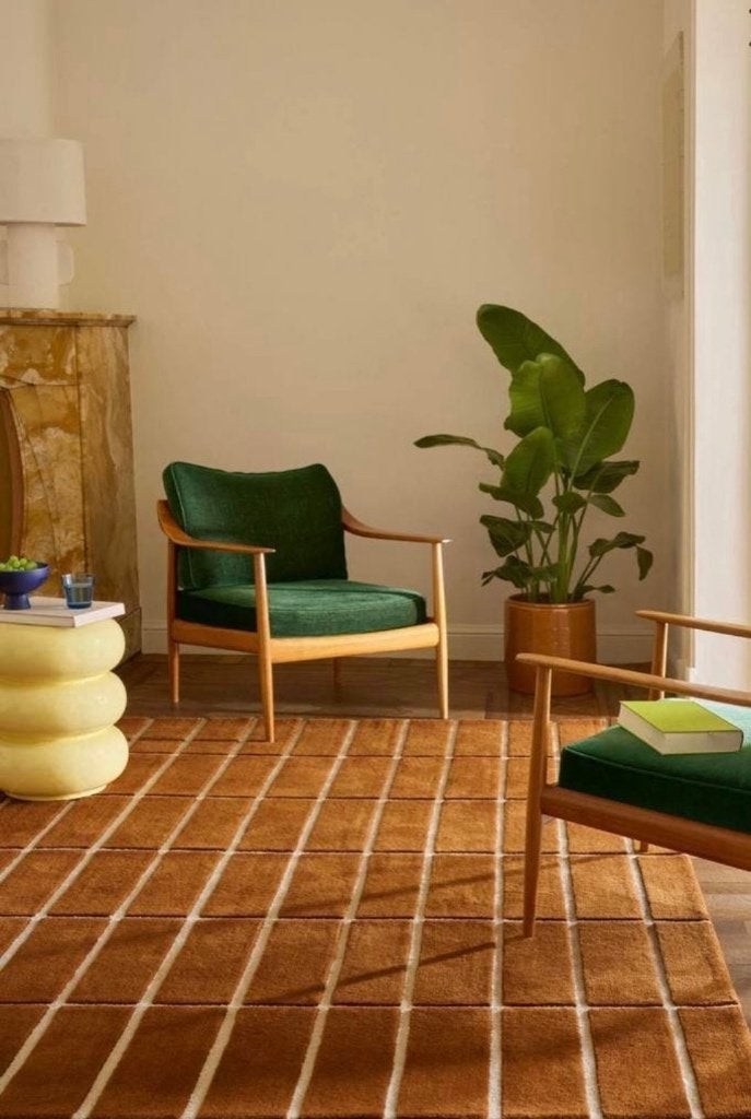 SALE Brink & Campman MarimekkoTiiliskivi Brown/Brick tapijt, Ophalen, 200 cm of meer, Rechthoekig, Nieuw