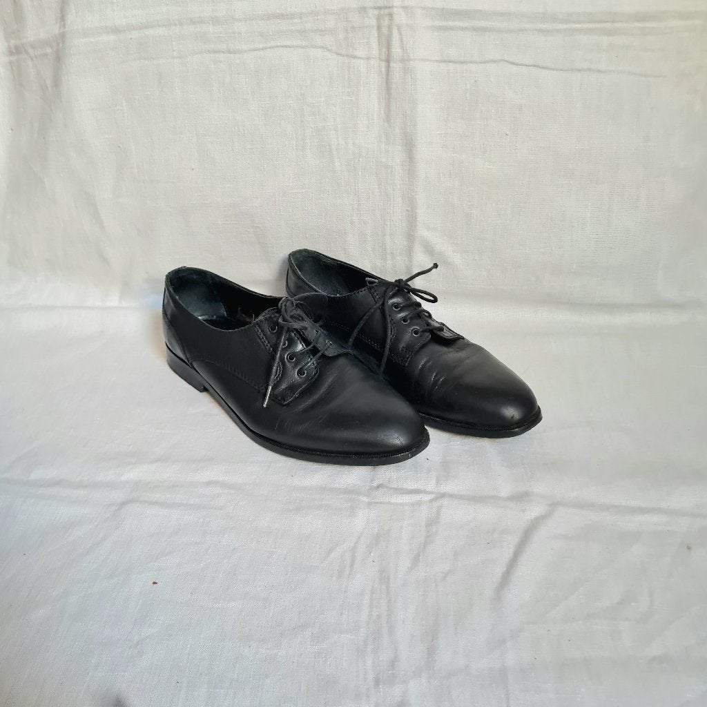 Zwarte leren veterschoenen in Oxford-stijl, maat 39, Kleding | Dames, Office London, Schoenen met lage hakken, Zwart, Ophalen of Verzenden