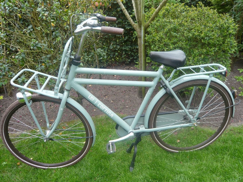 mooie 28inch 56cm aluminium CORTINA U4 transportfiets 3v., Fietsen en Brommers, Terugtraprem, Gebruikt, Versnellingen, 53 tot 57 cm