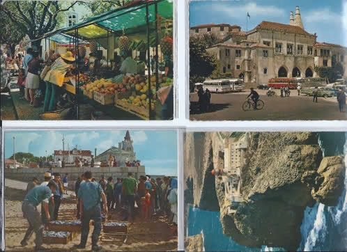 14 ansichtkaarten van Portugal - Tunesië etc, Verzamelen, Ansichtkaarten | Buitenland, Ophalen of Verzenden, 1960 tot 1980, Gelopen