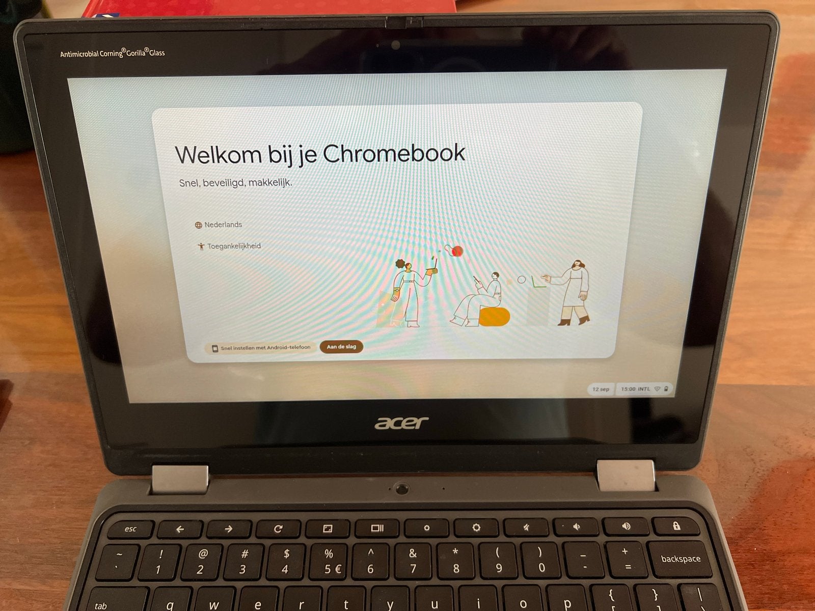 Acer Chromebook R753T N20Q10 - Perfect voor school/werk, Qwerty, Touchscreen, Ophalen of Verzenden, 32 GB of minder