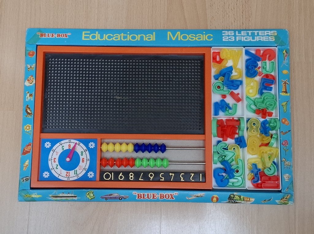 Cijfers en letters mozaiek, Kinderen en Baby's, Speelgoed | Educatief en Creatief, Ophalen of Verzenden, Gebruikt