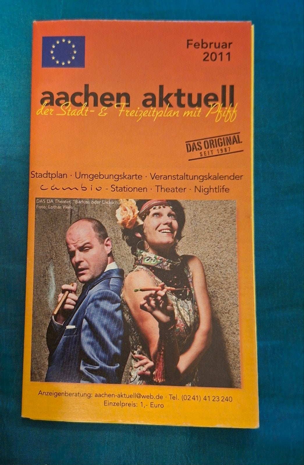 Duitsland Aachen info tourist 2011 plattegrond, Ophalen of Verzenden, Zo goed als nieuw, Europa, Overige merken