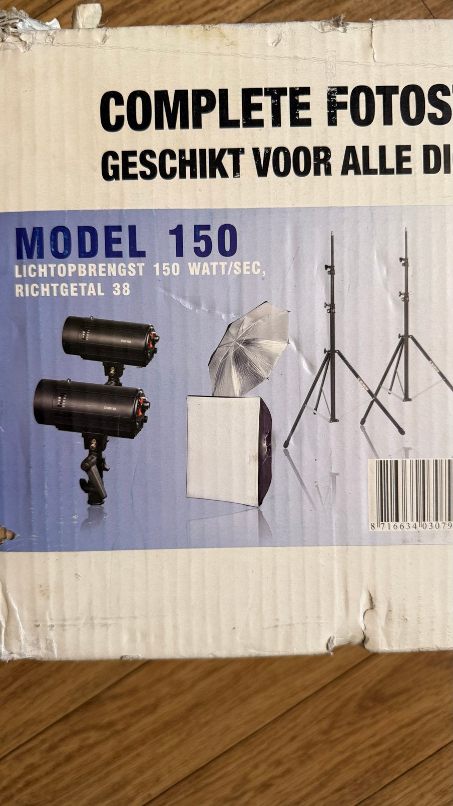 Complete Fotostudio Flitsset - DGS Model 150, Ophalen of Verzenden, Nieuw