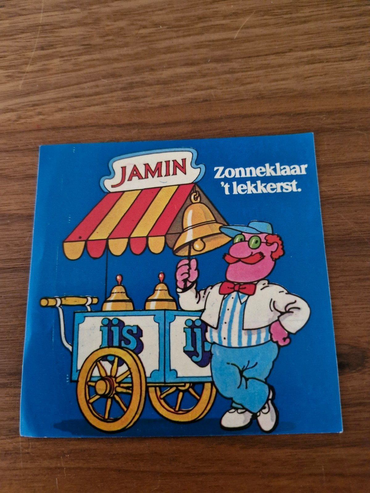 8625  Jamin IJskar Sticker ZonneKlaar 't lekkerst, Verzamelen, Ophalen of Verzenden, Gebruikt