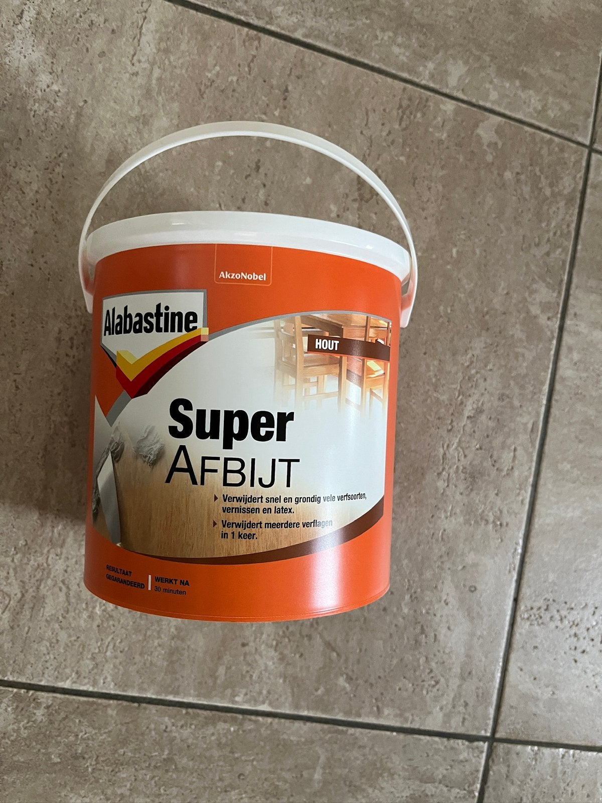 Super Afbijtmiddel Albastine, Doe-het-zelf en Verbouw, Ophalen, Zo goed als nieuw, Wit