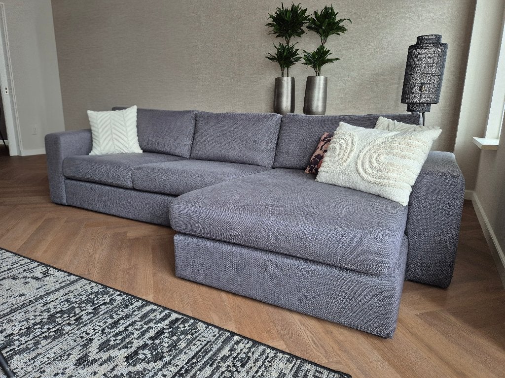 Prachtige Goossens Loungebank – In zeer nette staat!, Ophalen, Hoekbank, Zo goed als nieuw, Driepersoons