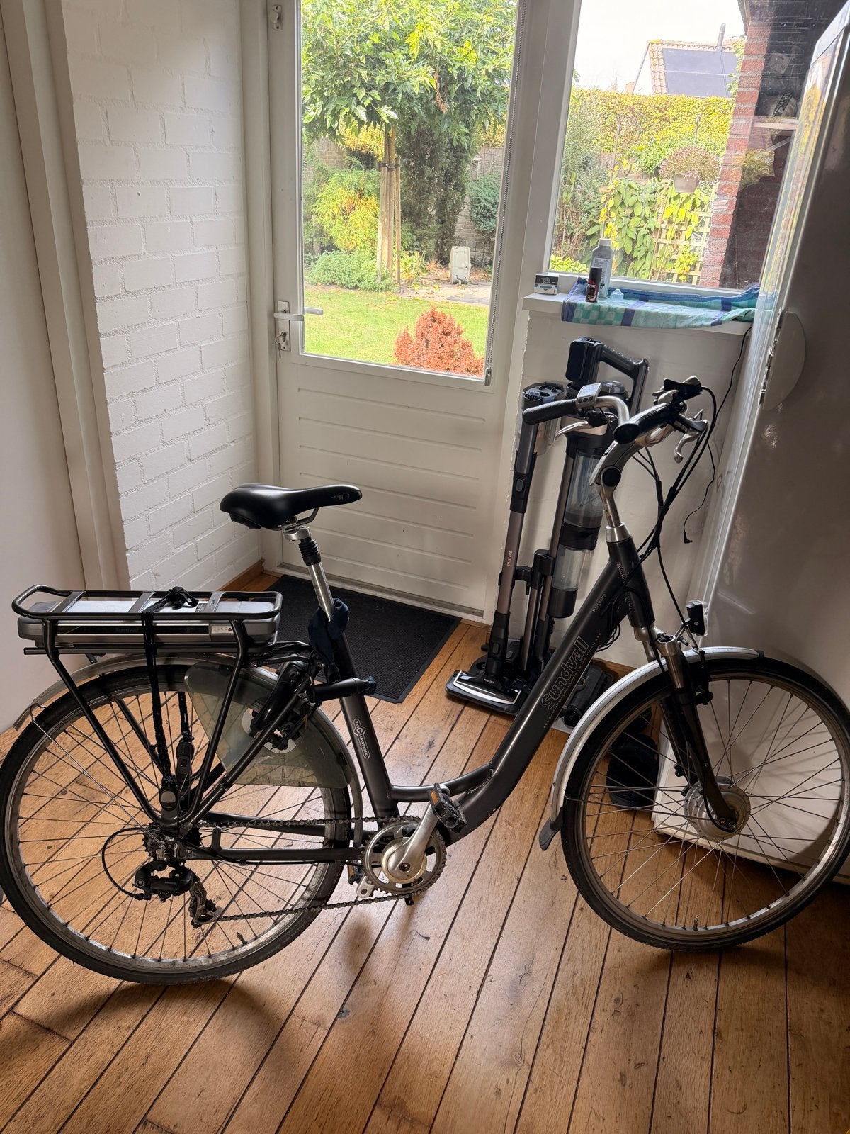 Sundvall elektrische fiets - accu werkt enkel aan lader, Ophalen, Gebruikt, Overige merken