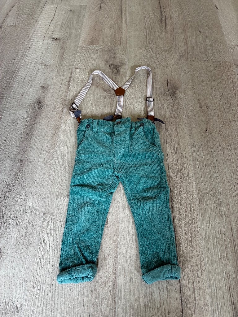 Lange rib broek groen merk FlinQ maat 86, Kinderen en Baby's, Ophalen of Verzenden, Zo goed als nieuw, Jongetje, Broekje