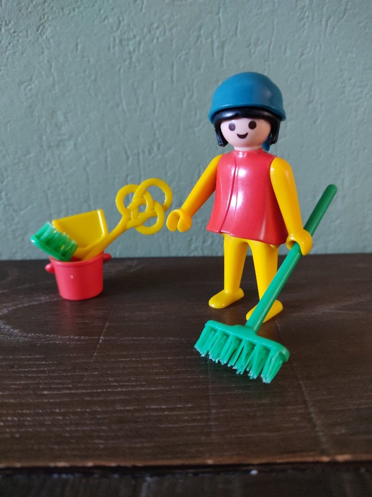 Playmobil schoonmaakster 3315, Kinderen en Baby's, Gebruikt, Losse onderdelen, Ophalen of Verzenden, Figuren
