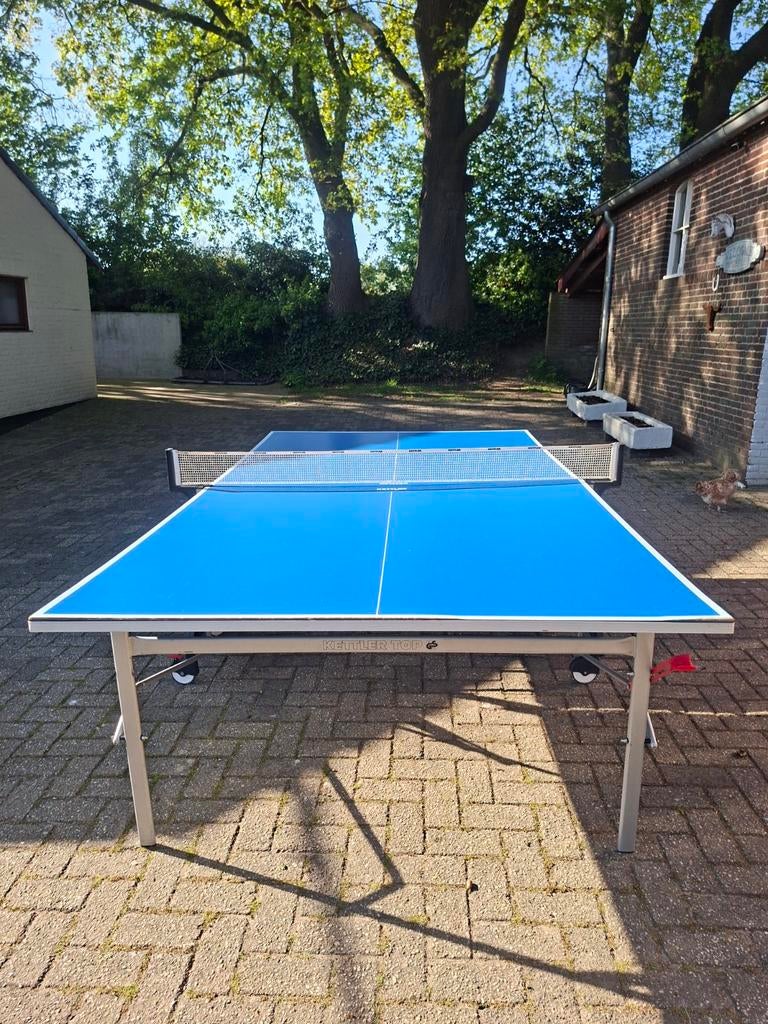Kettler tafeltennistafel inklapbaar GERESERVEERD, Ophalen, Gebruikt, Tafel Indoor, Verrijdbaar