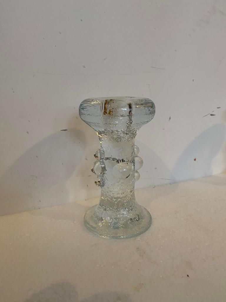 Pukeberg Glasbruck glazen design kandelaars, Gebruikt, Ophalen of Verzenden, Onbekend, Pukeberg