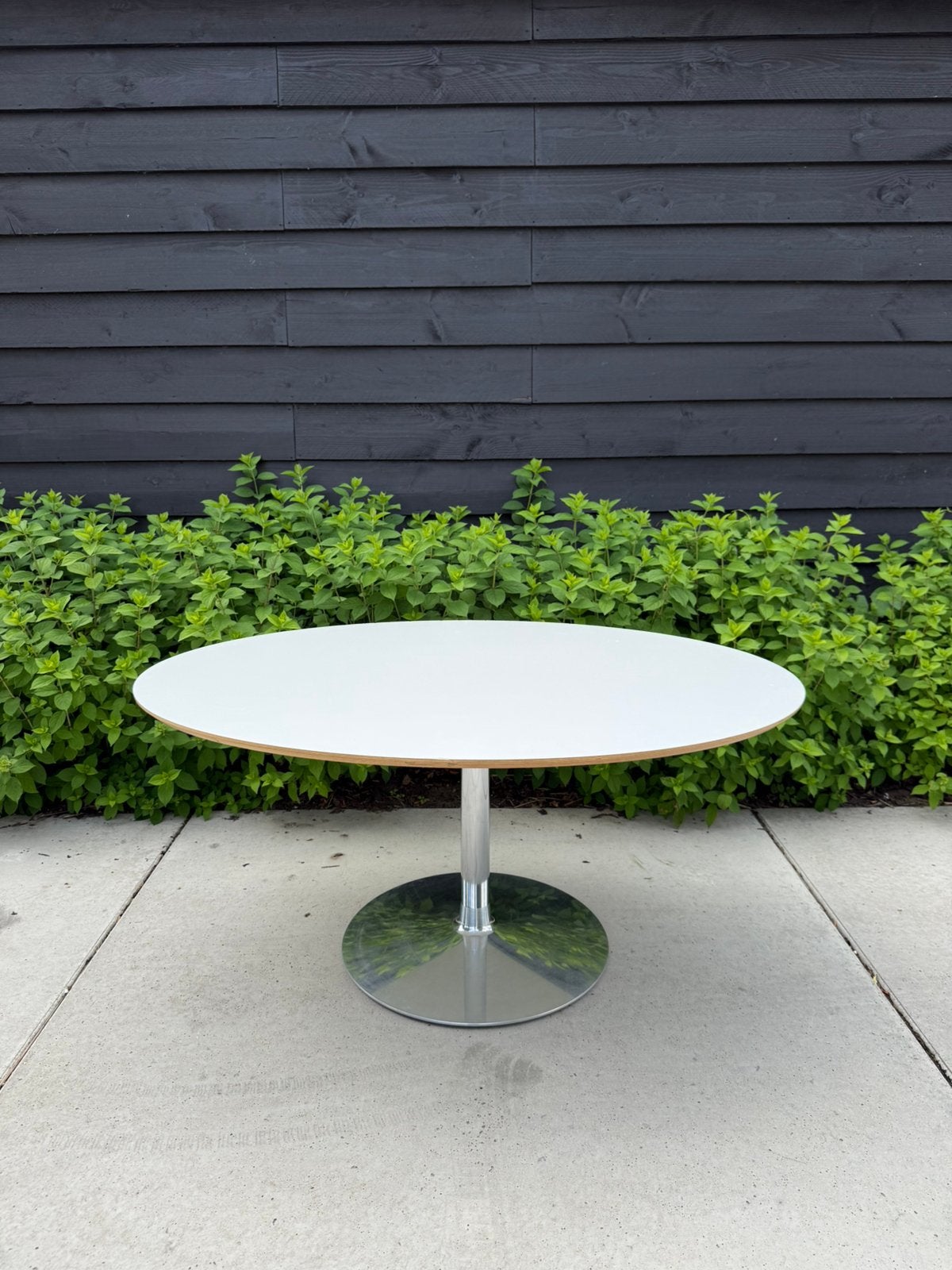Artifort Circle ovalen design eettafel 160 x 120 cm, Overige houtsoorten, Ophalen of Verzenden, Zo goed als nieuw, Vijf personen of meer