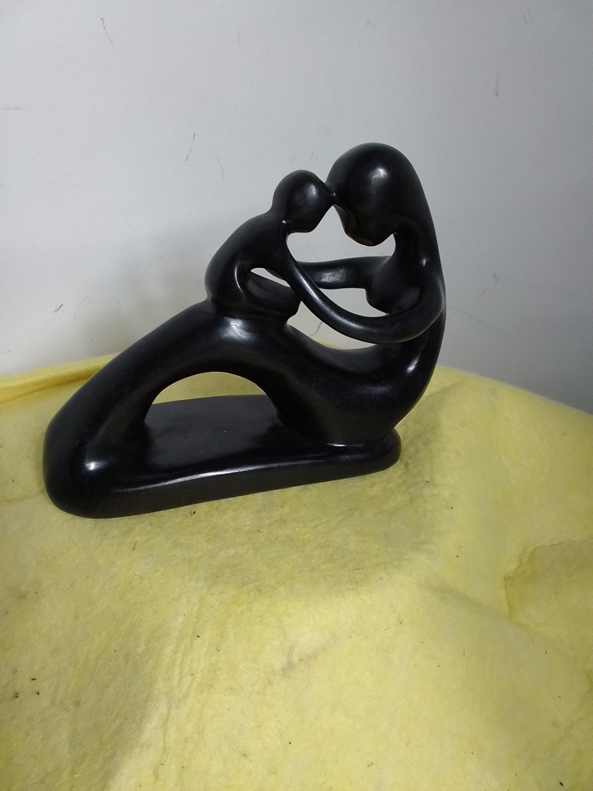 15987) mooi beeld  moeder met kind  18x15 cm, Ophalen of Verzenden