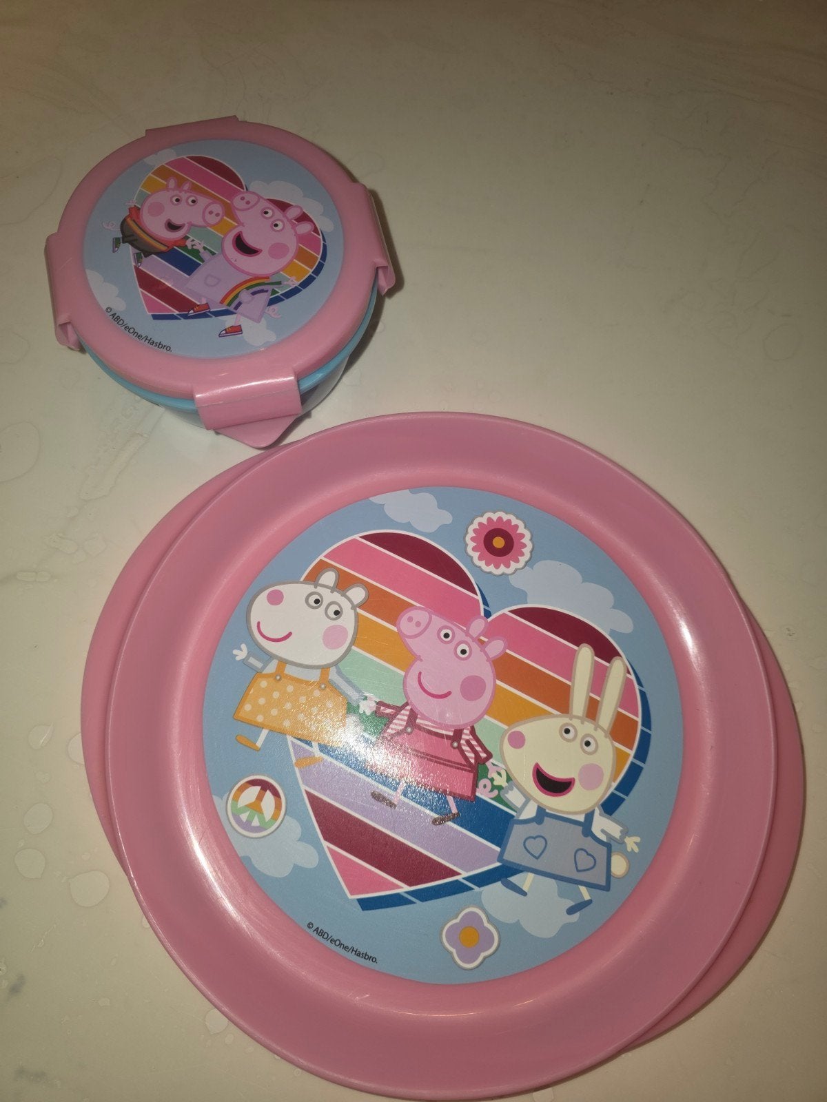 Peppa Pig bakje en Bordje, Ophalen of Verzenden, Gebruikt, Overige typen
